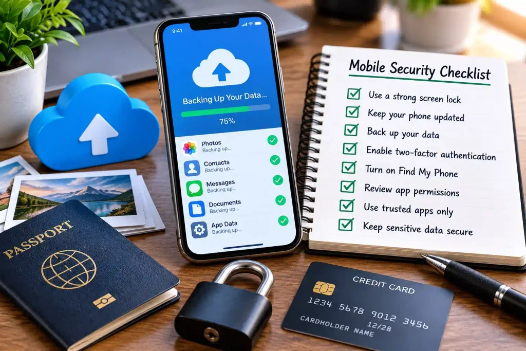 Mobile-Security-Two-Factor-Authentication-Settings mobile-phone-screen-showing-two-factor-authentication-and-fingerprint-lock