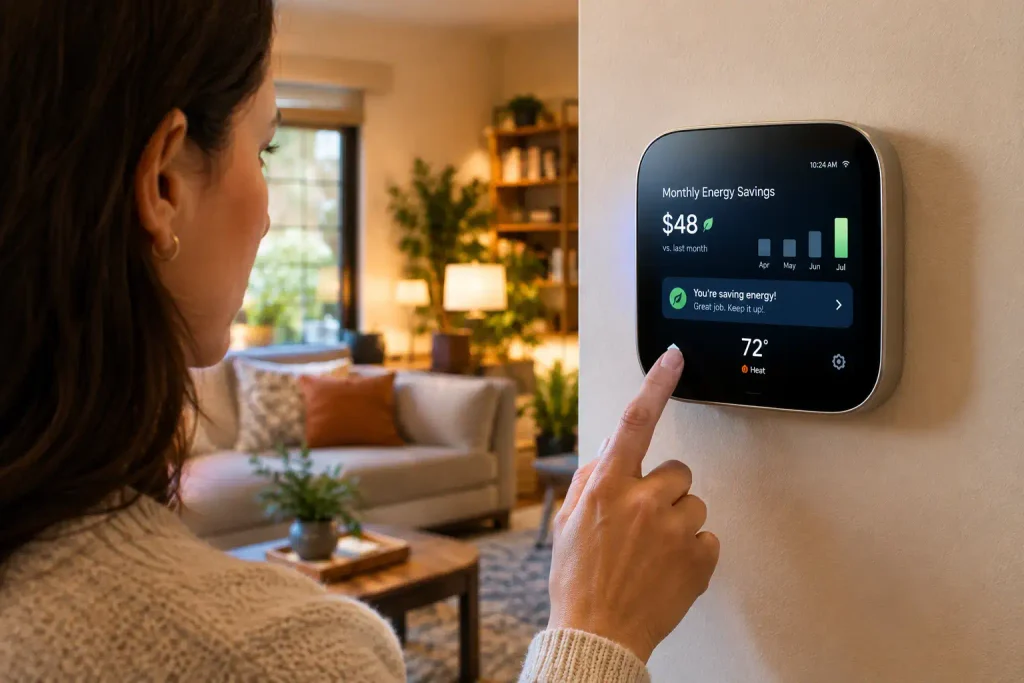 homeowner-adjusting-smart-thermostat-dashboard-with-energy-savings-graph