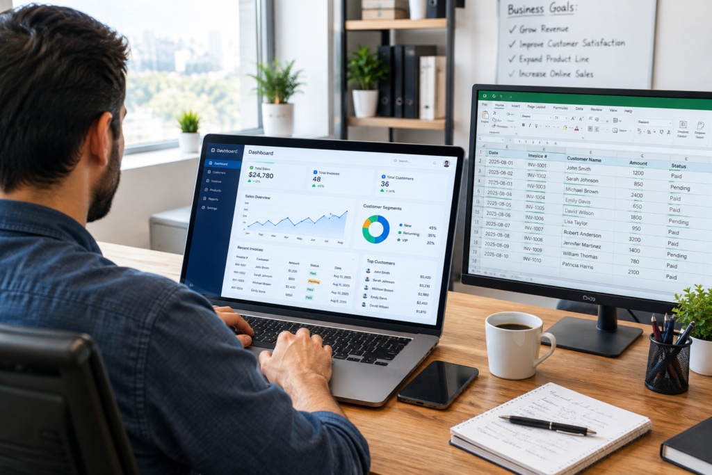 small-business-owner-using-business-software-dashboard-on-laptop