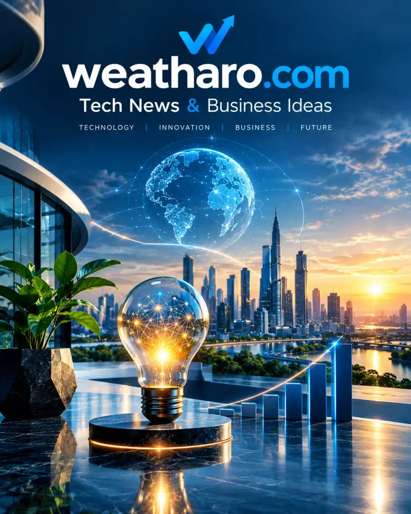 Weatharo-tech-news-and-business-ideas-futuristic-technology-city